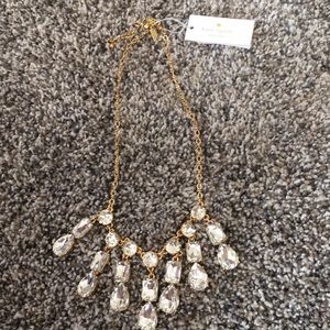 Key spade statement necklace